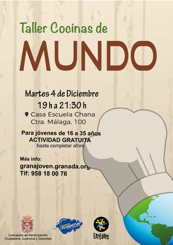 Enredate. Taller Cocinas del Mundo